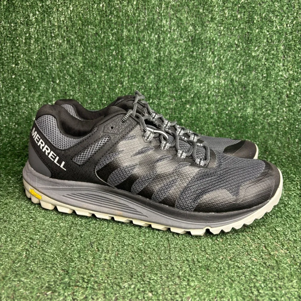 Merrell Nova 2 GTX Vibram Trail Running Gorpcore Sneakers Black Grey Mens Sz 10